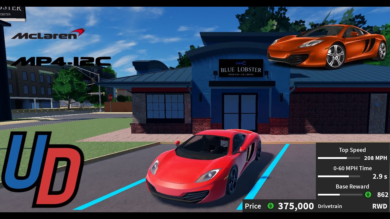 review of the new mclaren p1 in ultimate driving roblox