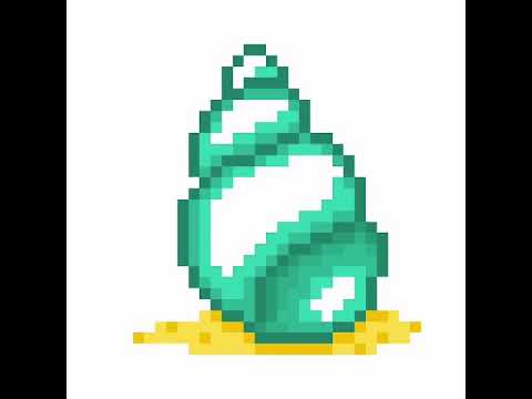 Seashell Pixel Art - jussie-mylittlefamily