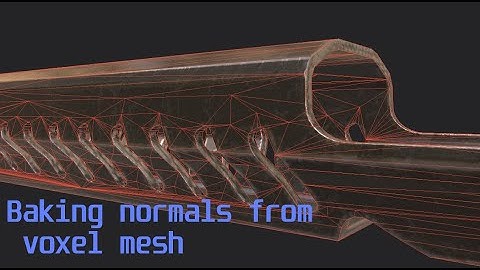 Houdini baking normal maps from voxel mesh.