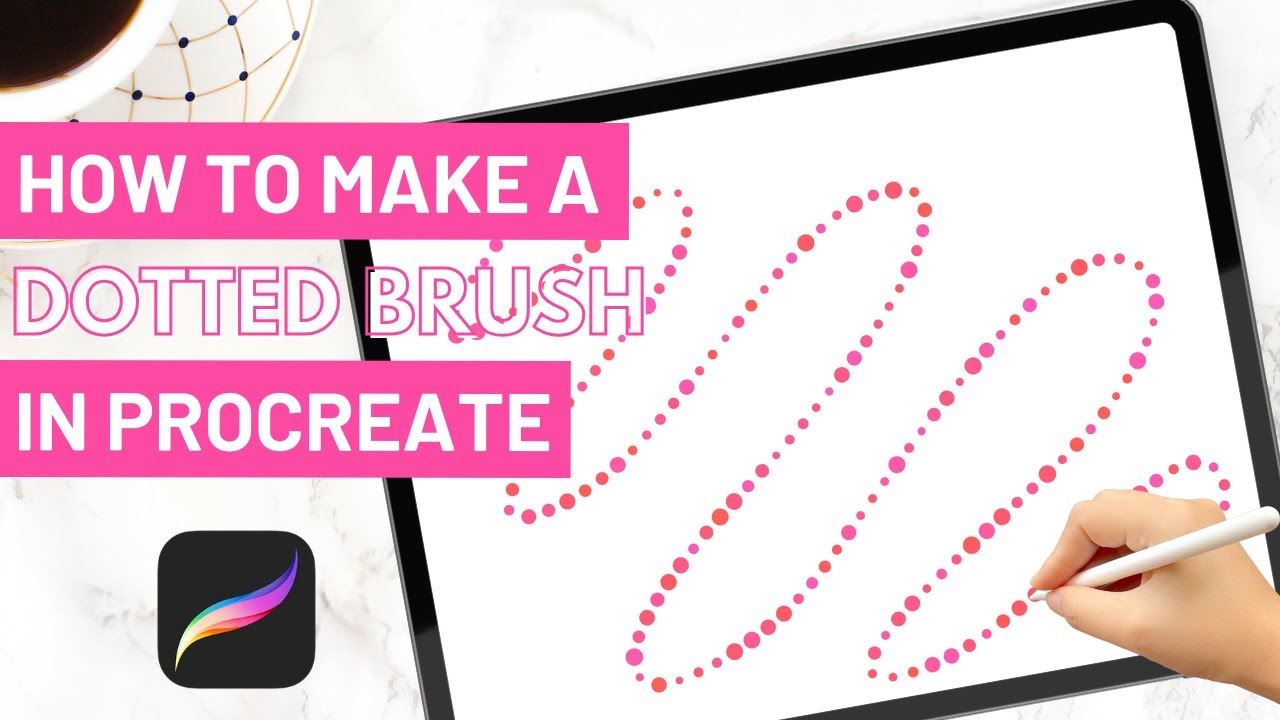 how-to-make-a-dotted-brush-in-procreate-youtube