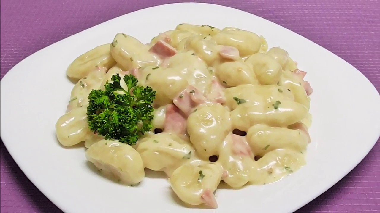 Gnocchi mit Käse-sahne Soße in nur 10 Minuten - YouTube