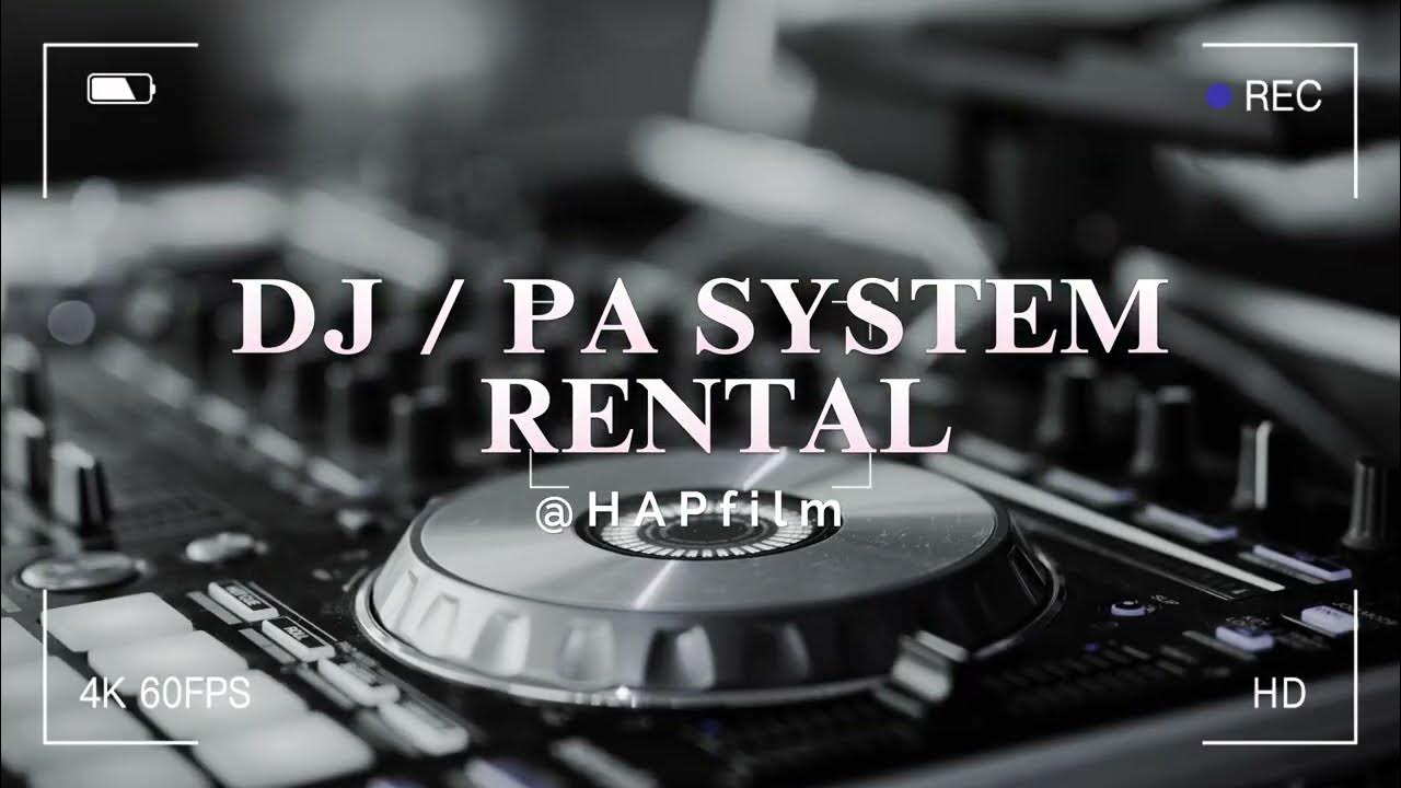 Auckland Rental PA system / New Zealand Hire PA system HAPfilm YouTube