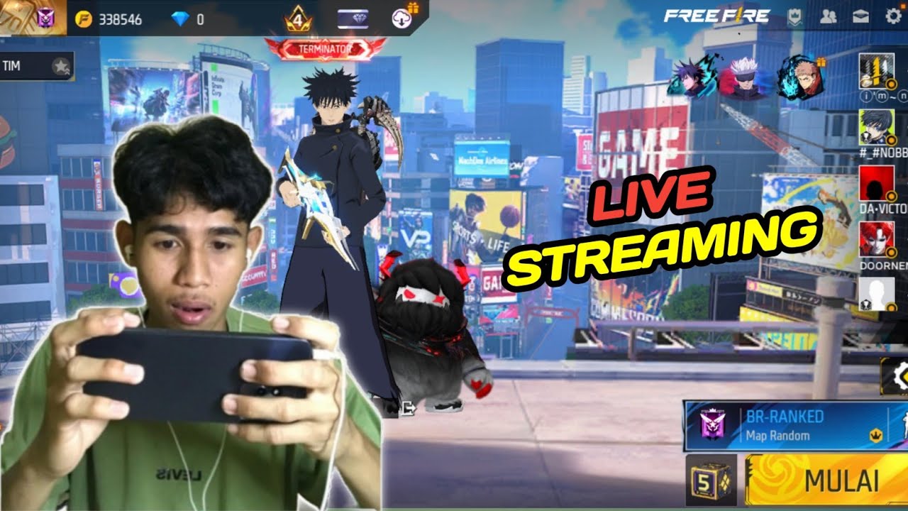 LIVE STREAMING FREEFIRE 