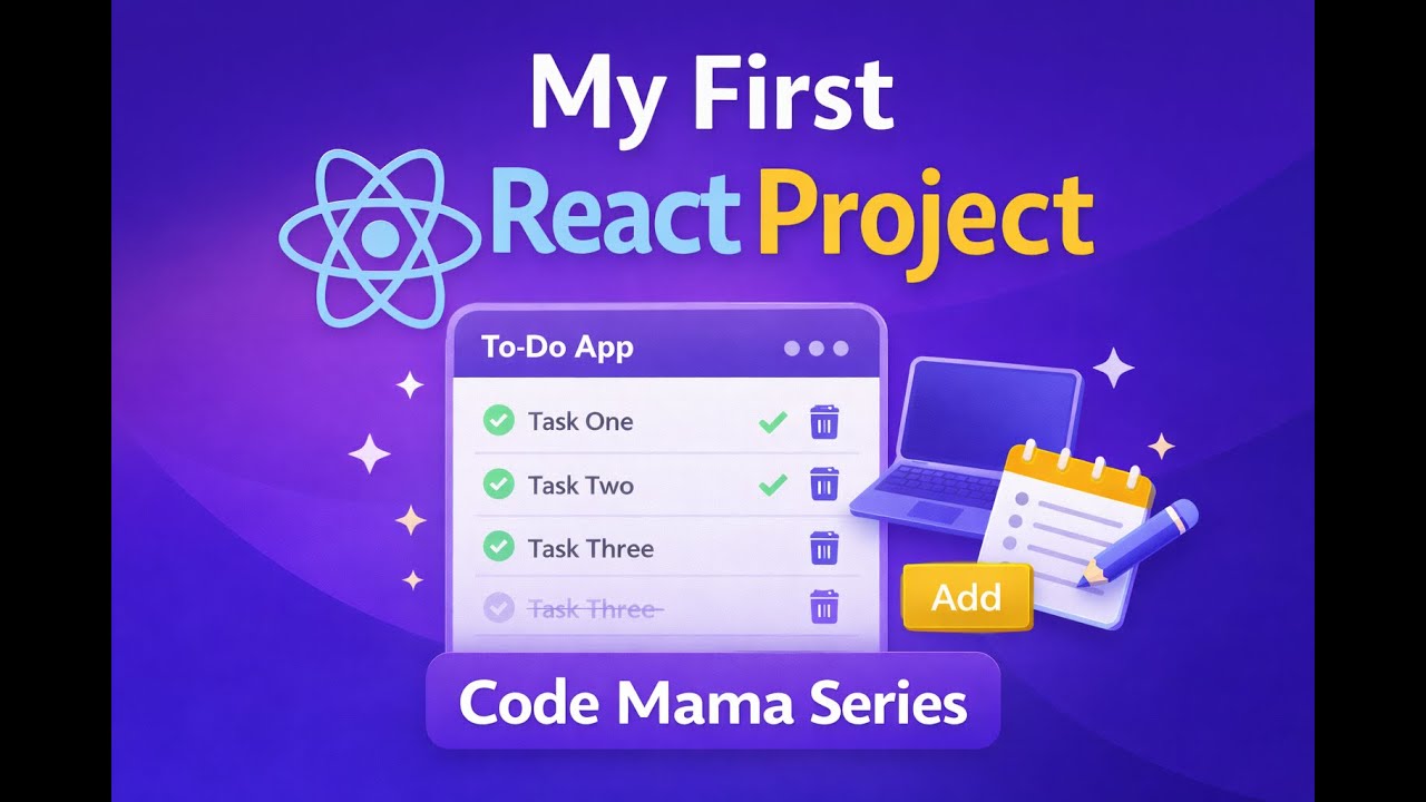 Build a To-Do App in React – My Beginner Journey - YouTube