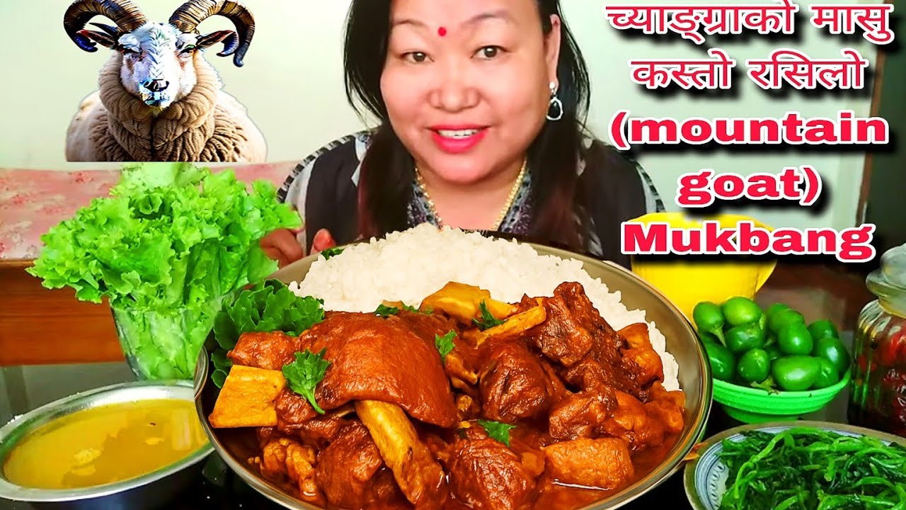 च्याङ्ग्राको मासु कस्तो रसिलो (mountain goat 🐐 mukbang) | Mummy's Wish