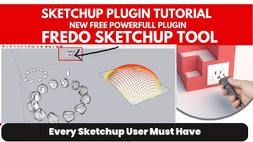 SKETCHUP TUTORIAL / SKETCHUP FREDO SKETCH PLUGIN / SKETCHUP FREE PLUGIN TUTORIAL
