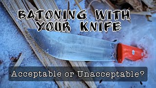 Can you baton wood with your knife?