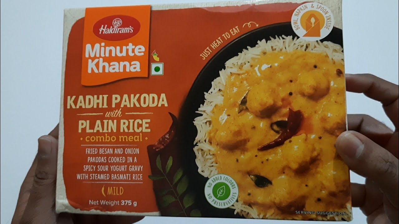 Haldirams Ready To Eat Kadhi Pakoda With Plain Rice Ready to Eat
