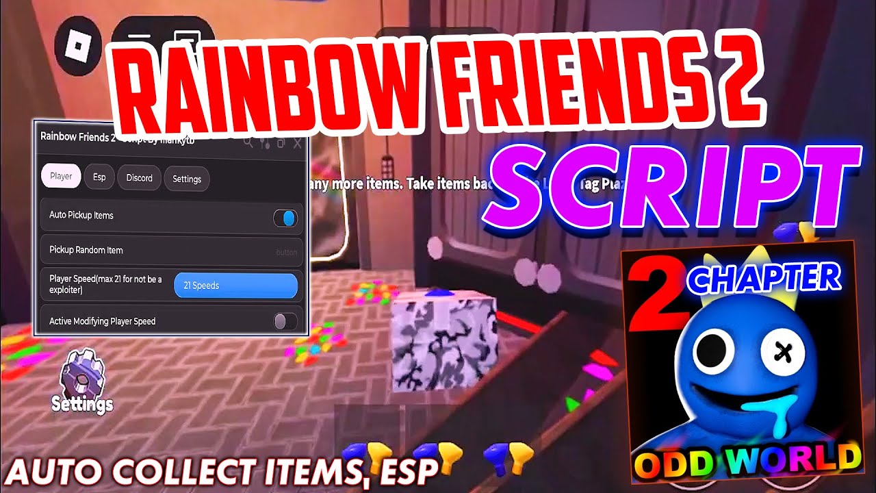 Roblox Rainbow Friends Script - Auto Farm, Auto Pickup Items, Walkspeed ...