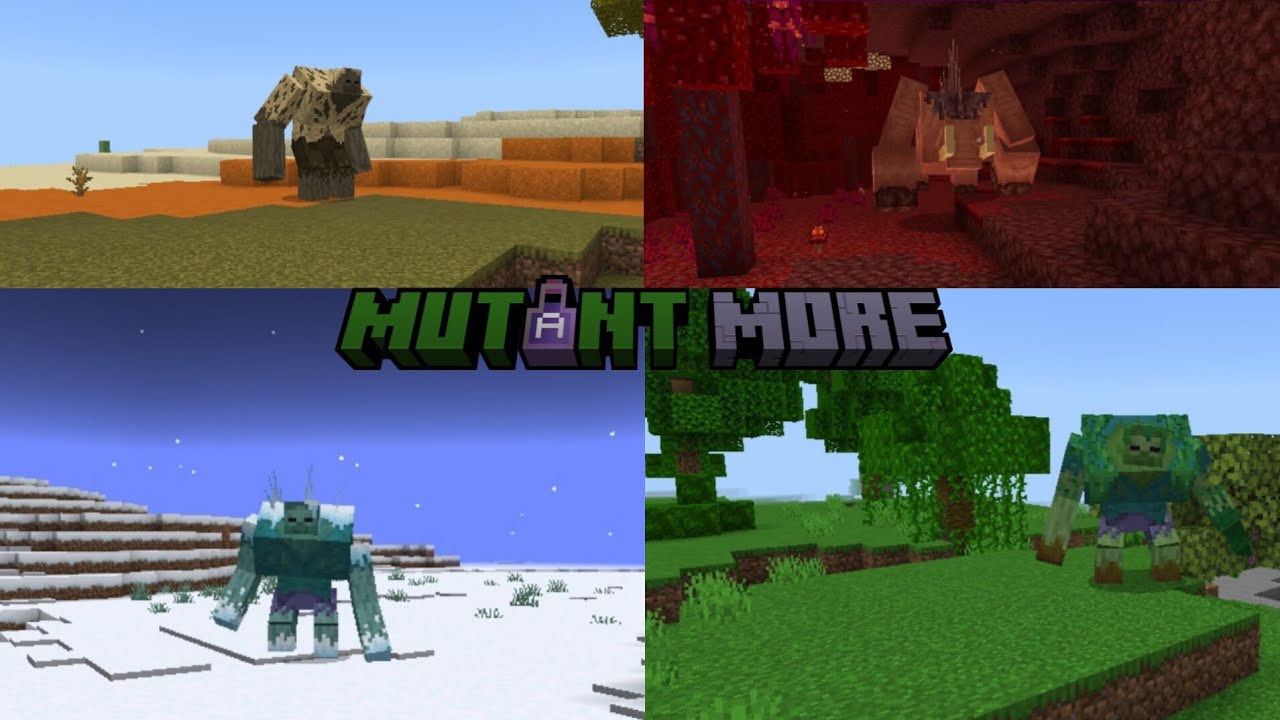 Mutant More Rework Add-on 1.21.20 Bosses Fight (Minecraft Fight