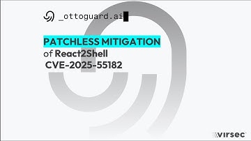 Patchelless Mitigation for React2shell CVE-2025-555182