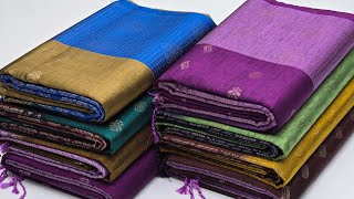 Dupion Semi Soft Silk Sarees || Checks Border || Budget Friendly Gift Silk Sarees || Sirumugai