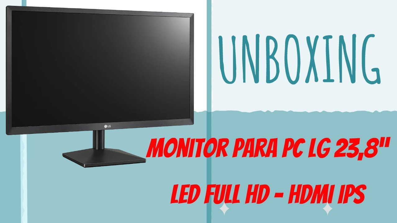 UNBOXING Monitor LG 24MK430H 23,8” LED IPS - Full HD HDMI