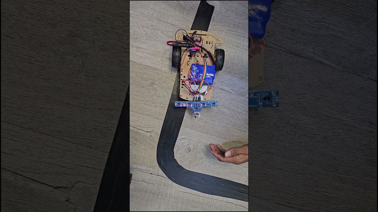 Multipurpose Car with ESP32 Line Follower + Ultrasonic Obstacle Avoidance