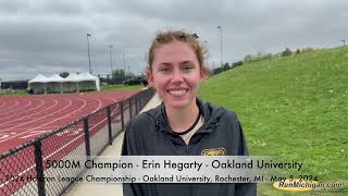 Interview: Erin Hegarty, Oakland University at 2024 Horizon League Outdoor TF Championship