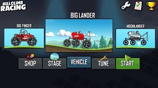 Hill Climb Racing : BIG FINGER vs MOON LANDER || BEST VEHICLES BATTLE screenshot 4