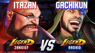 SF6 ▰ ITAZAN (Zangief) vs GACHIKUN (Rashid) ▰ High Level Gameplay
