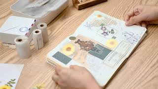 Phomemo Bullet Journal丨How to Make Summer Flower Theme with Phomemo M02S Thermal Pocket Printer