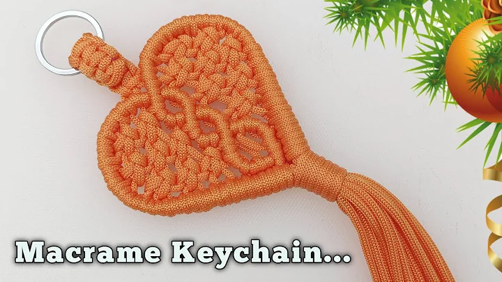 Macrame Heart Keychain | Macrame Love Keychain Tutorial | Valentine Gifts