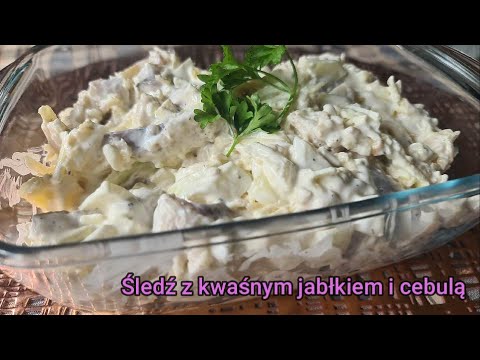 Śledź z jabłkiem