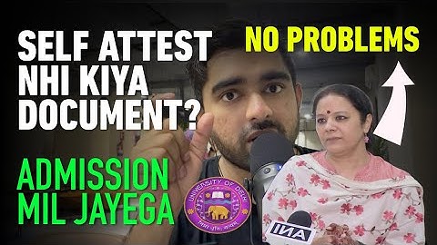 Self-attest issue solved! Official DU update #duadmissions2024 #csasportaldu