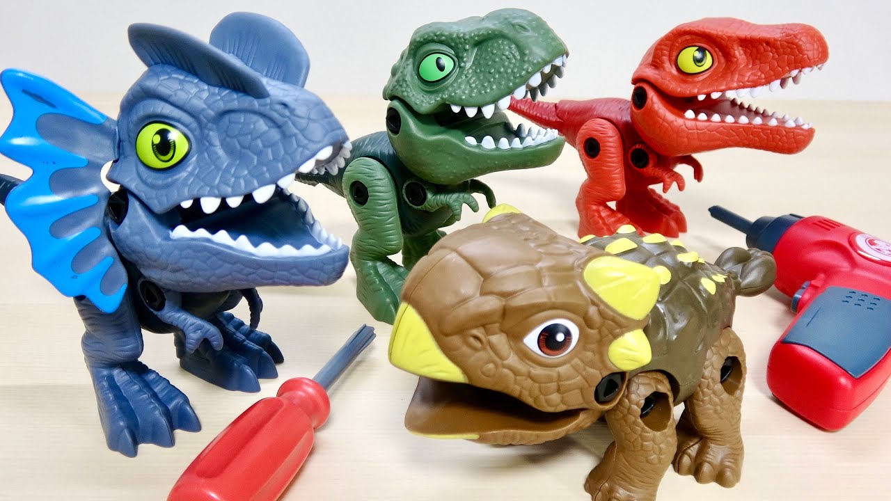 Deformed dinosaurs assembled with a screwdriver! Tyrannosaurus