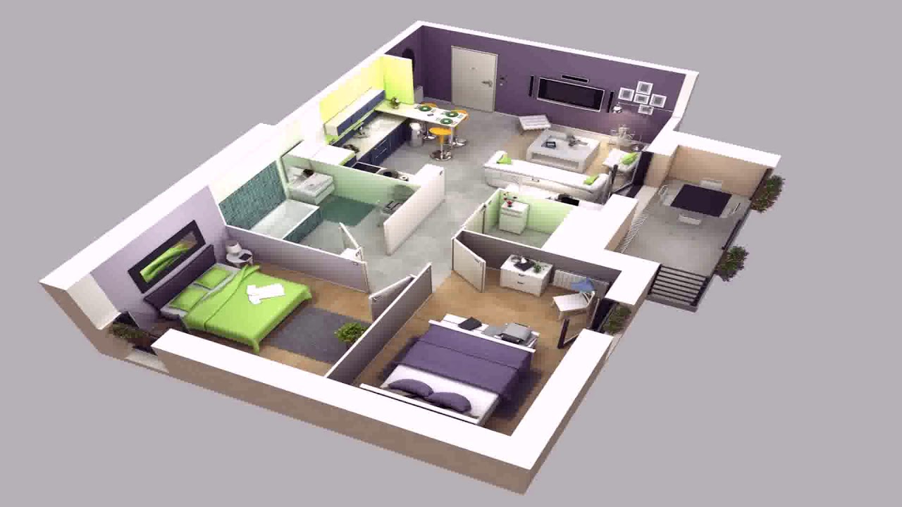 Simple 3 Bedroom House Plans 3d - Gif Maker DaddyGif.com ...