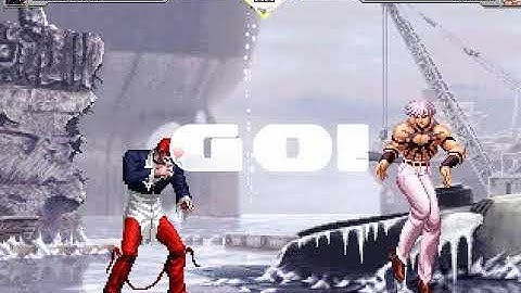 KOF EX Orochi Iori VS Orochi in Battle Field