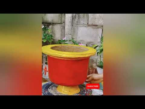Amazing Creative ideas From Cement - DIY Simple Cement Plant Pots at Home #Shorts #shorts 5 @5MinuteCementCrafts88