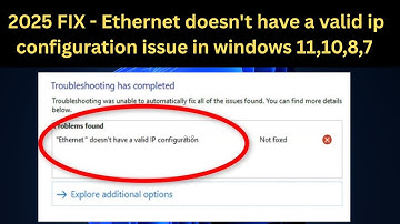 ✅ Updated Fix 2025 -  Ethernet doesn