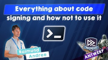 Everything about code signing and how not to use it - Raimund Andrée - PSConfEU 2024