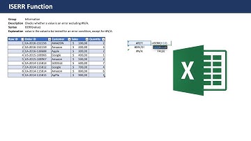 Excel ISERR Function - Beginner Tutorial with examples