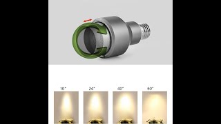 LED Light Bulb That Can Adjust From Narrow To Wide Beam Angle I Find That Perfect Light Intensity