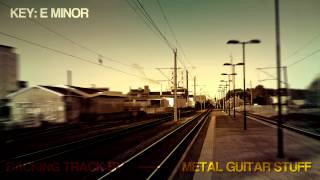 E Minor Modern Metal Sad Guitar Backing Track chords