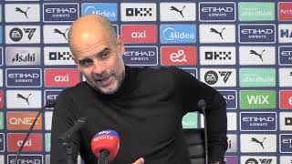 Pep Guardiola reacts to Man City's dominant 3-1 win over Leicester! | Post match press conference