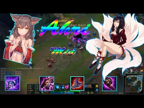Video Ahri Mid Vs Veigar| QuadraKill | Hôn là Chết | Cách... - youtube