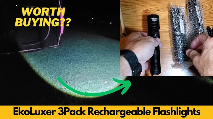 EkoLuxer 3Pack Rechargeable Flashlights 990,000 High Lumens, Super Bright Flashlight - Worth Buying?