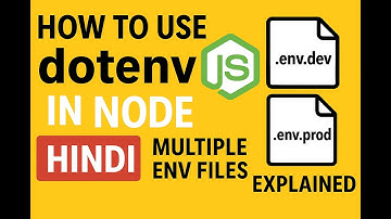 How to Use dotenv in Node.js Hindi | Multiple Environment Files Explained (.env.dev, .env.prod)