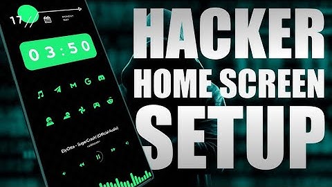 KWGT Hacker Home Screen setup | Hacker Home Screen