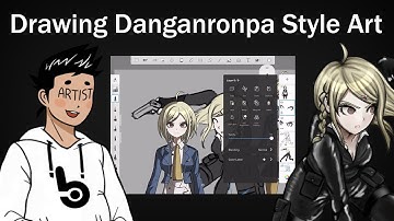 How I Draw Danganronpa Splash Art (Komatsuzaki Style)