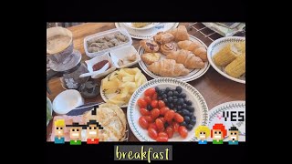 [일상 브이로그] 간단한(?) 아침식사/breakfast/먹는게 좋아/일상/심심해서 찍어본 영상?/먹방/먹고먹고 또먹기