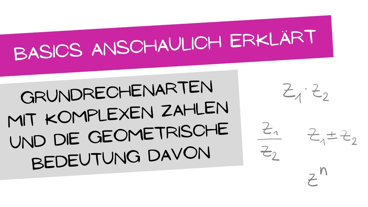 Plus, Minus, Mal, Geteilt mit komplexen Zahlen | Erklärung | Herleitung ...