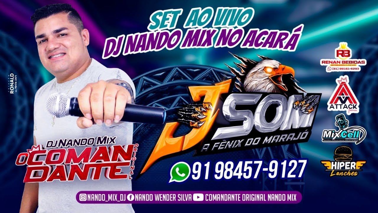 CD DJ NANDO MIX AO VIVO NO JSOM A FENIX DO MARAJÓ NO ACARÁ (03/02/2023 ...