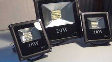 How to install a LED Flood Light? Installation of LED Flood Light and on / off button.