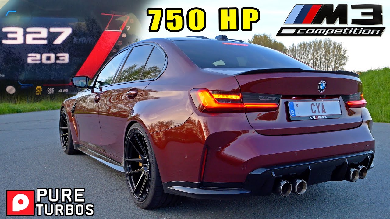 ⁣750HP BMW M3 xDrive G80 *EQUAL LENGTH* 0-200MPH / 0-320KMH & POV