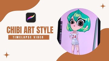 I tried to draw in Chibi Art Style | Timelapse |