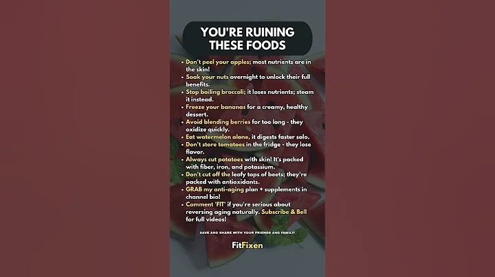 👆 9 Foods You're Eating WRONG After 50 (Anti-Aging Nutrition Mistakes) #FitFixen #Shorts thumbnail