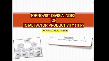TORNQVIST DIVISIA INDEX OF TOTAL FACTOR PRODUCTIVITY I Online Lecture 20 I #viewersdemandedtopic