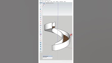 Creating “Spiral Staircase” in sketchUp using “True Bend” Plugin! #fypシ #shorts #nicetower