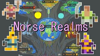 The Nine Realms of Yggdrasil Fight In A Massive War!  WorldBox